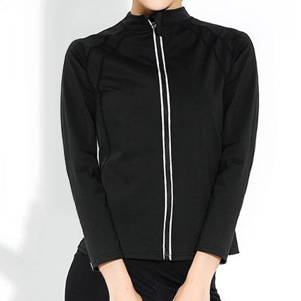 Sweat suit women's stand collar jacket sports yoga top long sleeve jacket reflective zipper training fitness clothes women