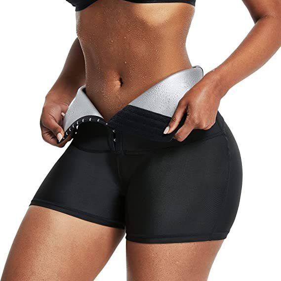 Waist thickening coating tummy tightening pants women's fitness girdle waist storm sweats clothing high waist lifting buttocks row button shaping pants - Image 3