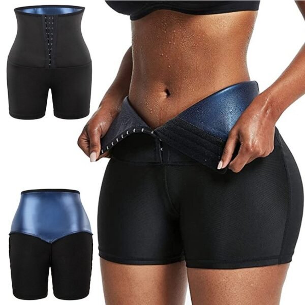 Waist thickening coating tummy tightening pants women's fitness girdle waist storm sweats clothing high waist lifting buttocks row button shaping pants