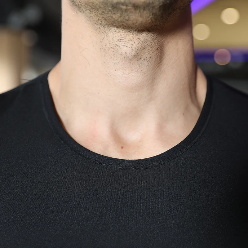 Men's sauna soaked slimming sweater sports sweatshirt weight loss running fitness sportswear set elastic workout tracksuit - Image 6