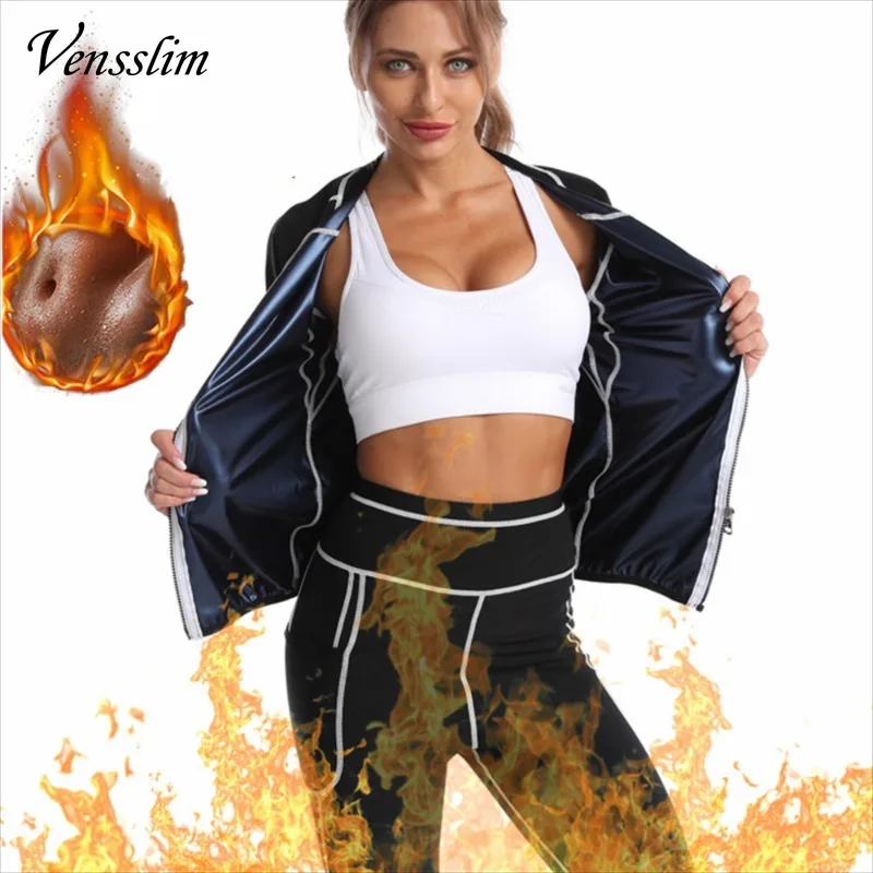 New Sweat Vest Body Shaper Shapewear Waist Trainer Corset Women Zipper Compression Sauna Slimming Lose Weight Long Sleeve - Image 5